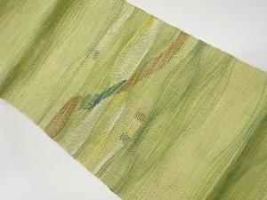 リサイクル　すくい織抽象模様織出し夏用名古屋帯